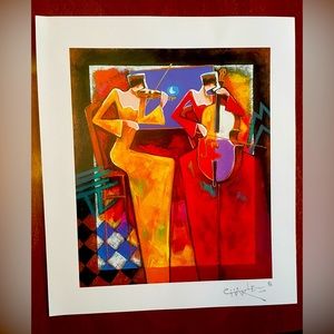 Charles Lee "Duet Night" Park West  Seriolithograph